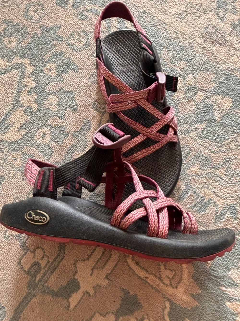 Chaco Women's Sandals in Mauve and Black